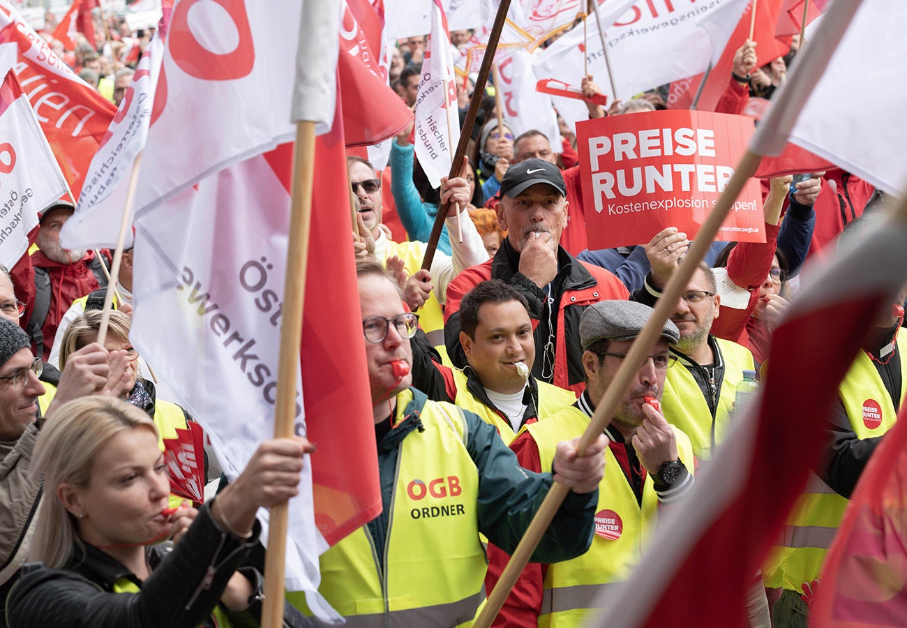 Österreich kämpft mit der höchsten Inflation seit 50 Jahren.