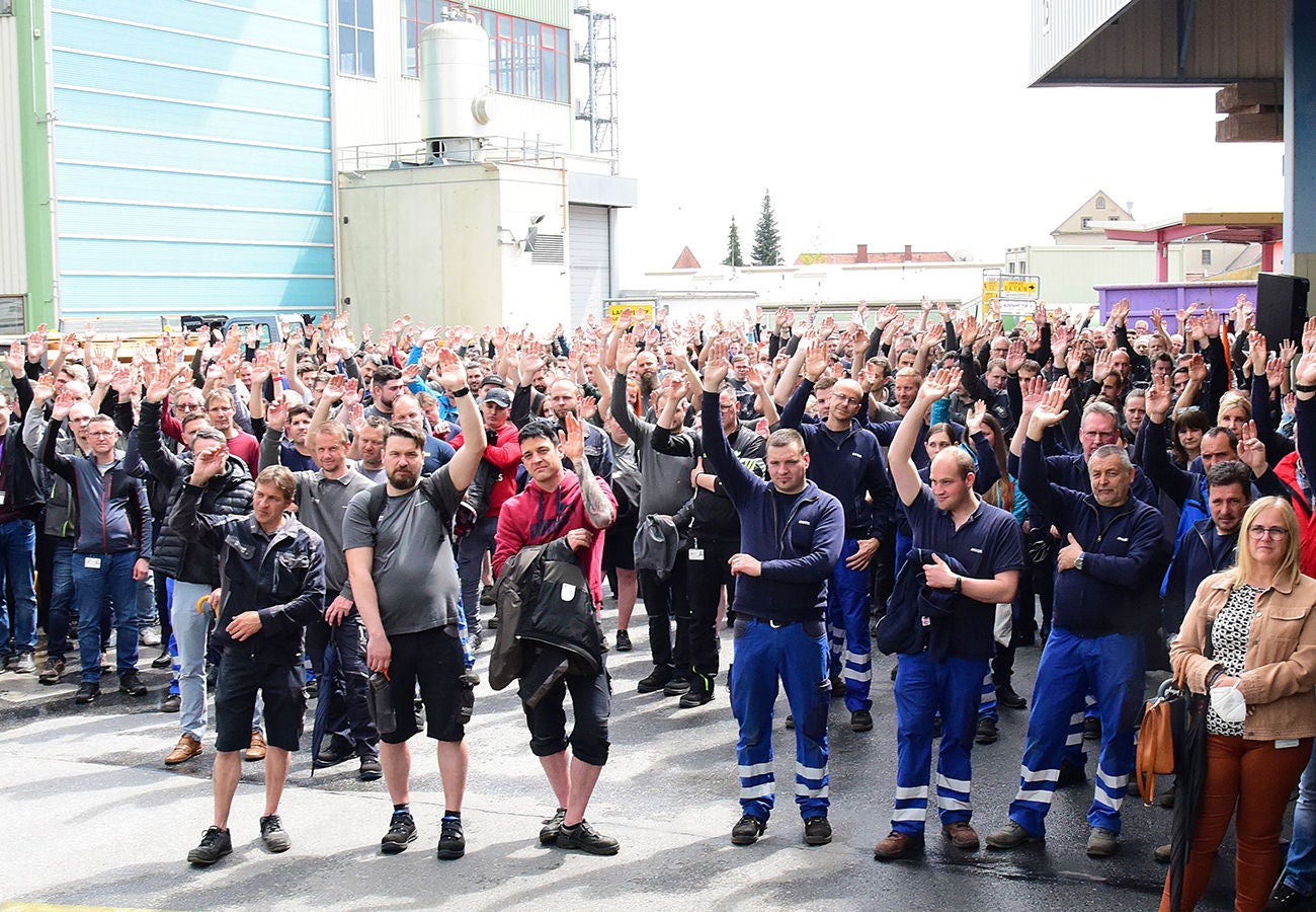 Gemeinsame Betriebsversammlung Andritz Hydro und Siemens Energy in Weiz.
