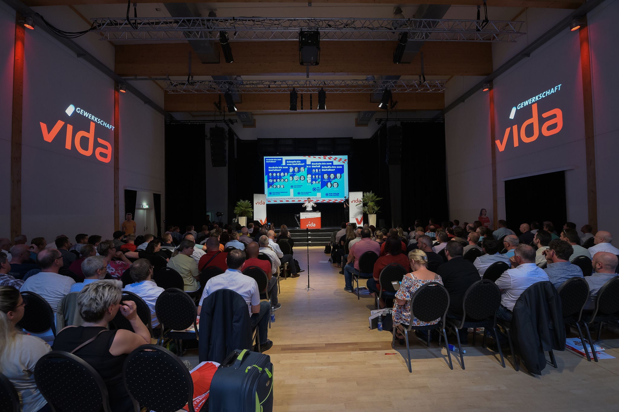 Große BR-Konferenz der Gewerkschaft vida unter dem Motto "#vidaspruch" in Wien.